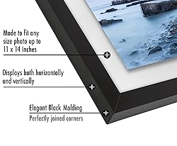 Americanflat 11x14 Floating Picture Frame with