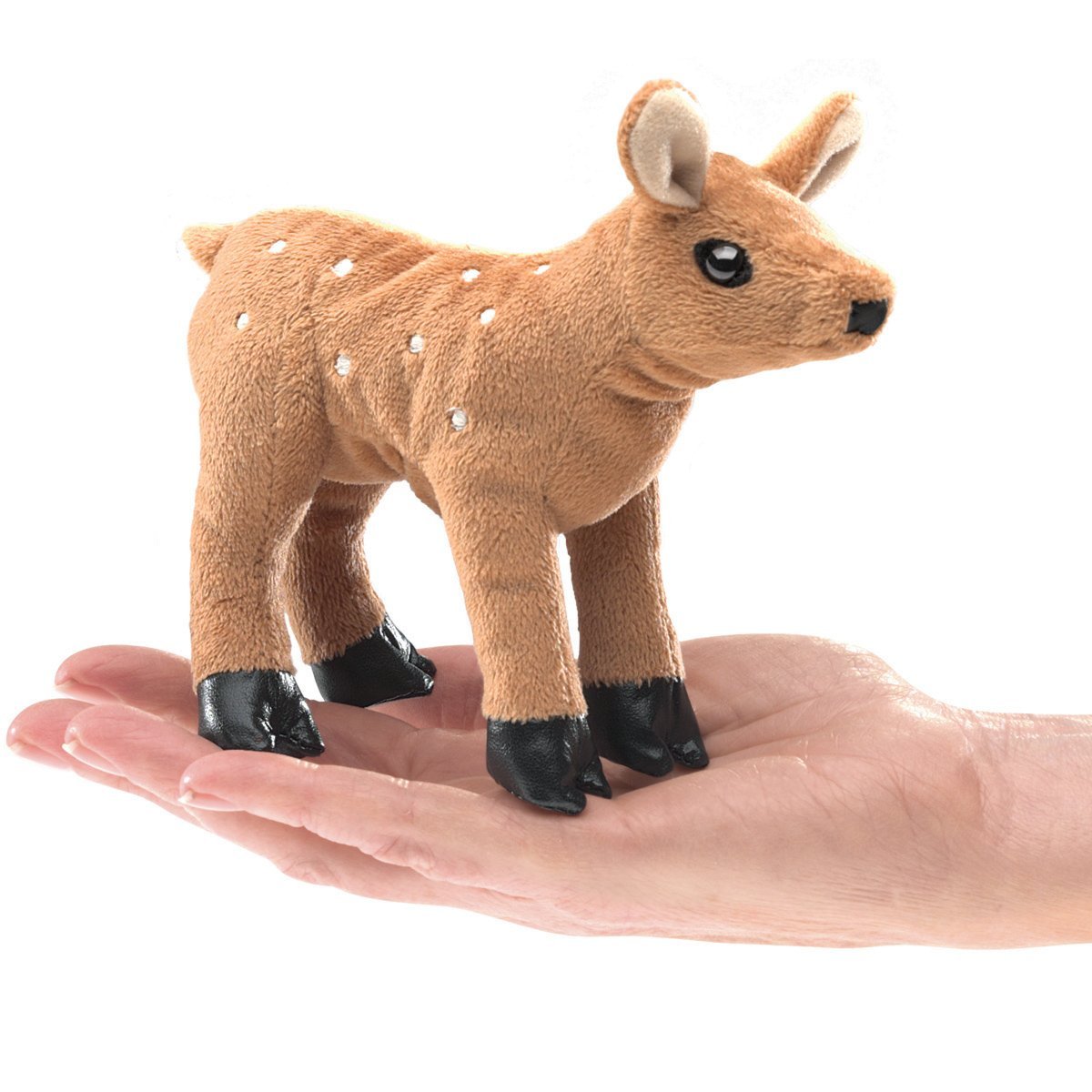 Folkmanis 2760 Mini Fawn Finger Puppet, Brown/Multicolor, 1 Count