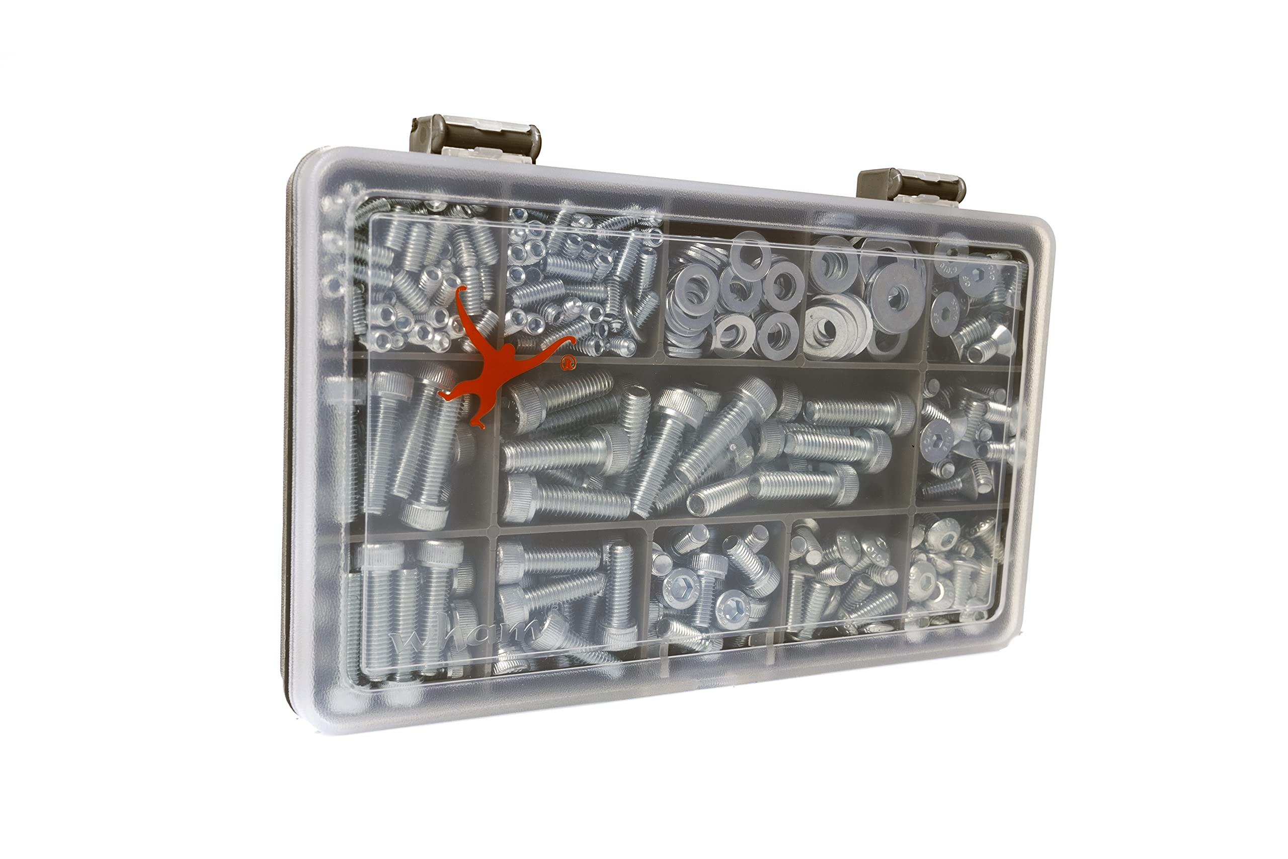 Bike Bolt Kit | 420 Assorted Allen Socket Screws and Washers for Bicycles | Bright Zinc Plated High Tensile (Strength) Steel