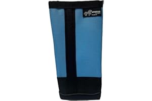 MUVADO Warrior Fly Boots for Horses - Breathable Mesh Horse Boots for Fly Protection & Leg Comfort - Set of 4 (The Warrior, Light Blue)