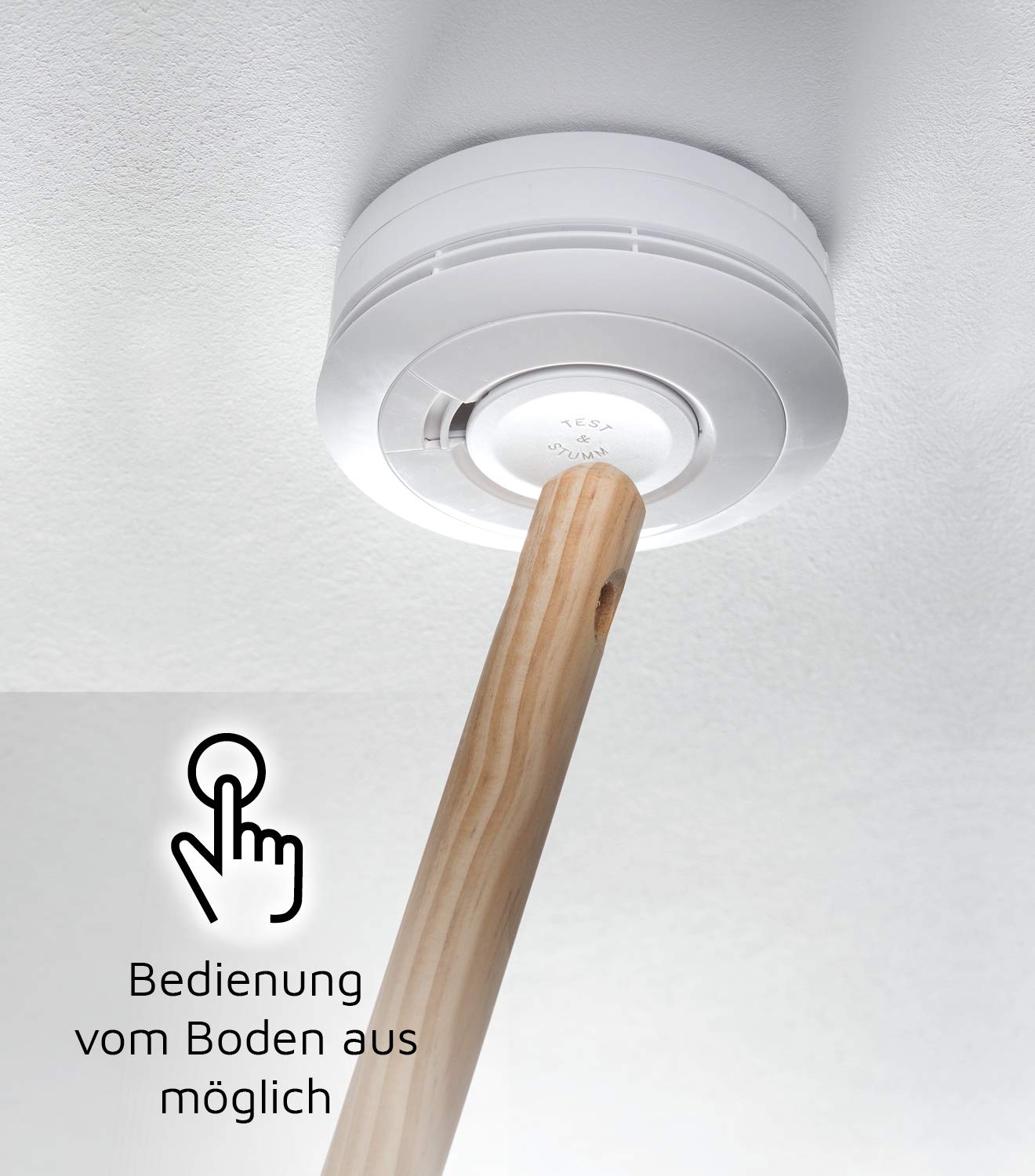Ei Electronics Ei650 Smoke Alarm, Set of 6, Stand-Alone Device with Battery for 10 Years, Test Winner Stiftung Warentest, White