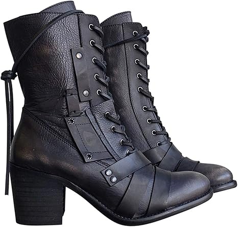 trendy lace up boots