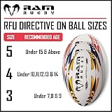 Ram Rugby Solo Rebounder Rugby Ball Size 5 for Solo Practice view 6