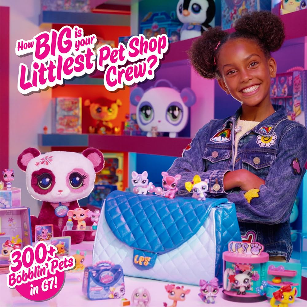 Littlest Pet Shop Deluxe Holiday Calendar - Series 4 Advent Calendar -Gen 7 Authentic LPS Bobble Head Toy Figure, Collectible Toy Animal, Ages 4+