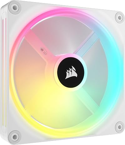 Corsair iCUE LINK QX140 RGB 140mm Magnetic Dome Fan White