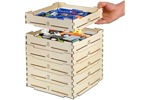 WSBXBB 6 Tray Sorter Sifter Box Used for Lego, Storage Sorter Brick Box for Lego Blocks, Gift for LegoLover, Gift for Teens and Adults, 5 Different Size Sorter Perfect for LegoBlocks