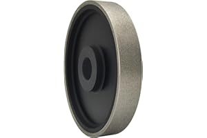 CAQUXIL Diamond Lapidary Jewelry Grinding Wheel 6 Inch with 1 Inch Arbor Hole, Diamond Grinding Wheel for Gem, Marble, Granite, Glass, Ceramics, Cemented Carbide, 240 Grit