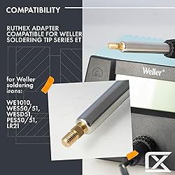 ruthex 2x Soldering Tips adapter for Weller series