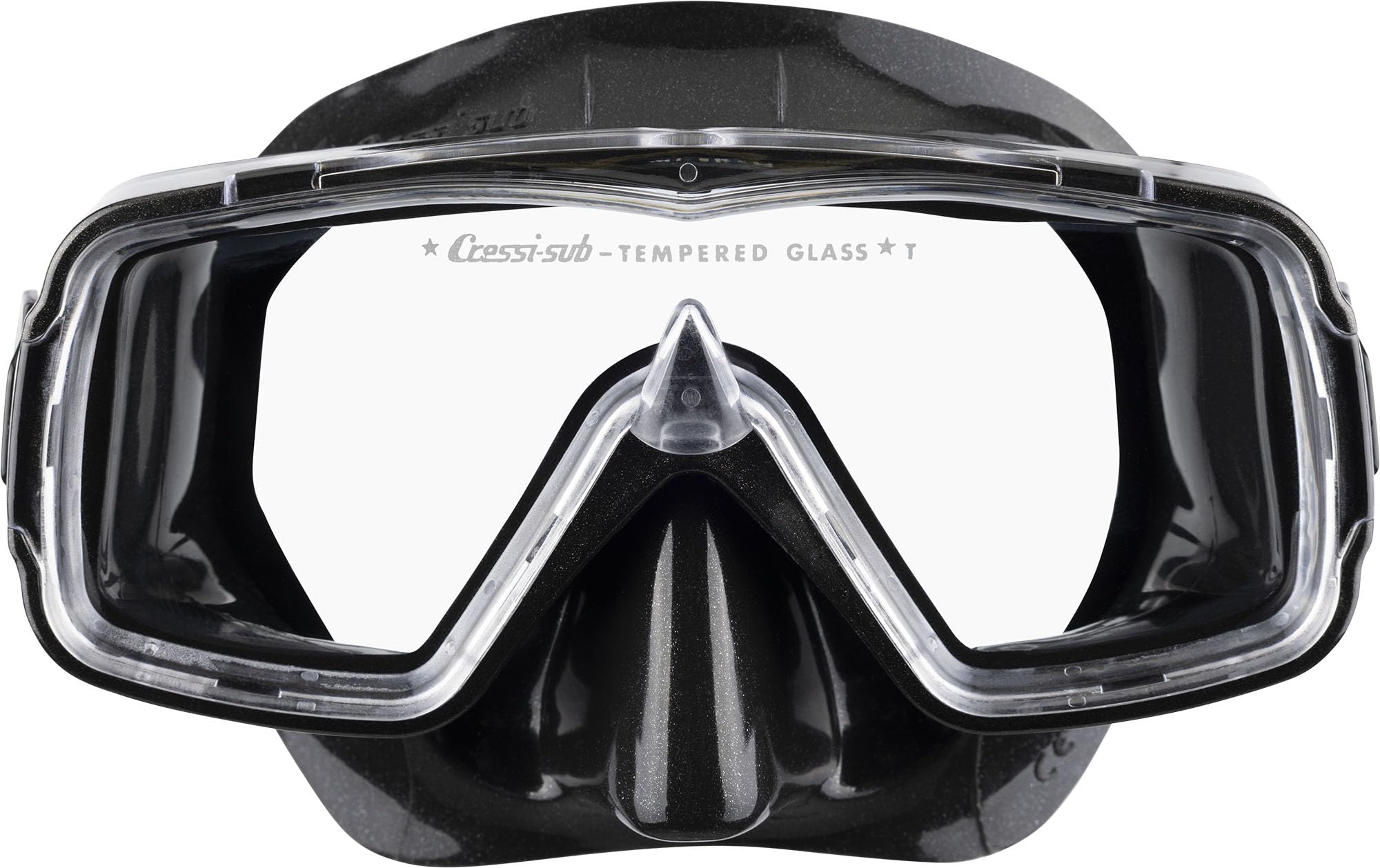 Cressi Sirena Black Scuba Diving and Snorkeling Mask - Black — image 1