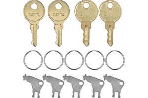 AYWFEY Paper Towel Dispenser Key Set, 9 Pcs 50504 Keys + 33043 CAT 74 Keys + E114 Keys, Replacement Key Compatible with Georgia Pacific, E-114, Janitor Bobrick Cat 74 33043 Toilet Paper Dispensers