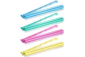 Suncle Mahjong Racks with Pushers,4 Colors Acrylic American Majiang Tile Racks,Imports Modern Mahjong Racks with Built-in Pushers- Set of 4