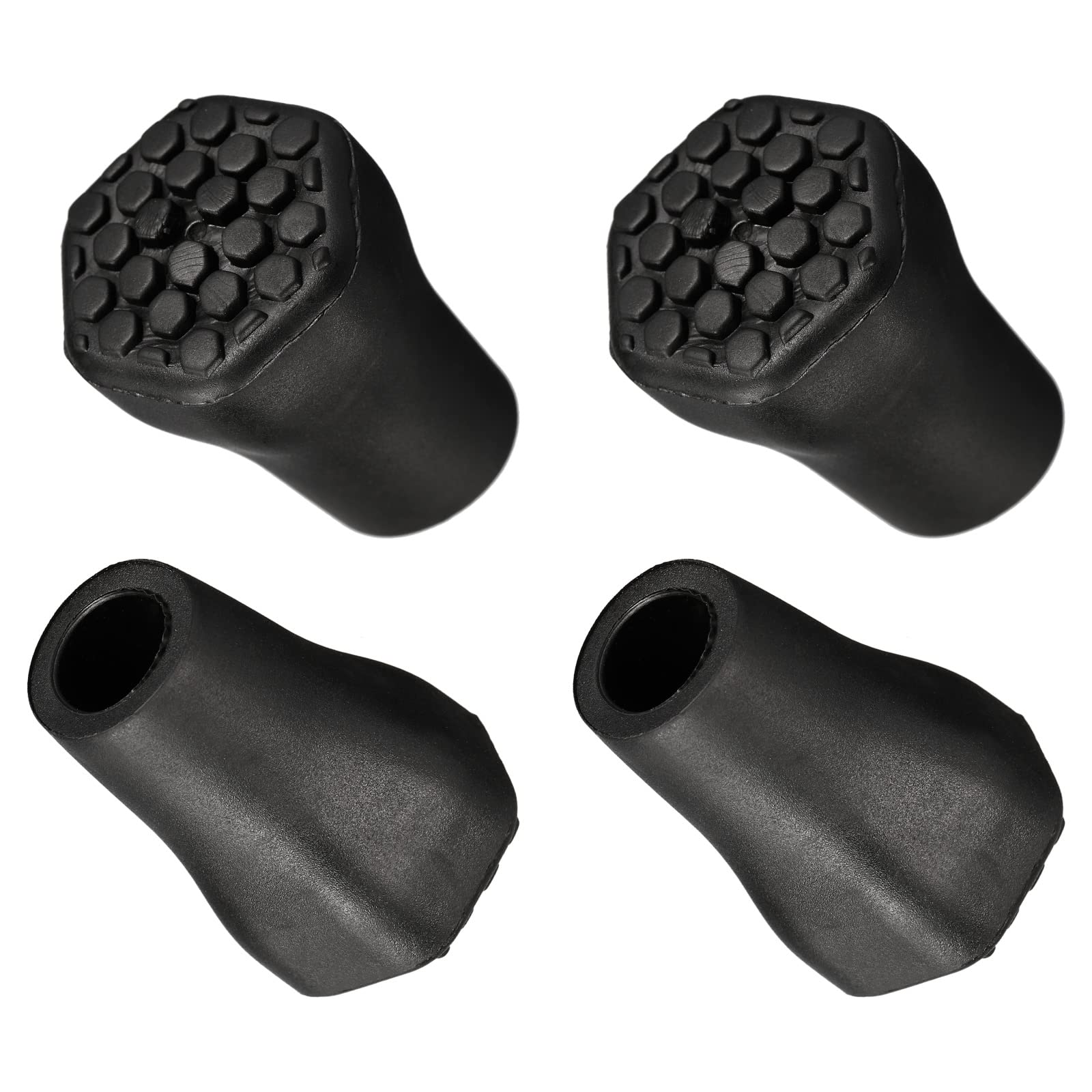 PATIKIL Trekking Pole Tips, 4Pcs Climbing Ski Cane Tip Protectors Replacement Accessories Adds Grip for Hiking Poles