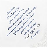 Wedding Handkerchief - Something Blue for Bride on Wedding Day - Bridal Weddings Hankie