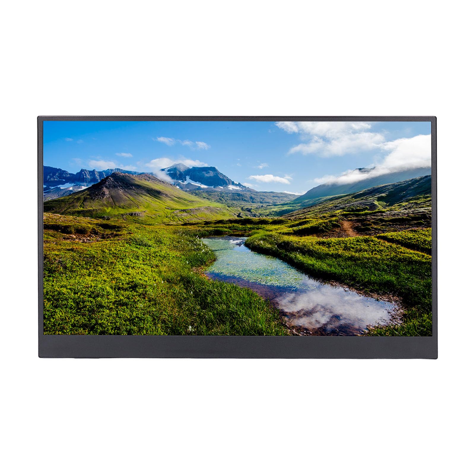 ciciglow 15.6 Inch Portable Display, 1080P Computer Display, Thin and Lightweight Portable External Touch Screen Display for Laptop Computer PC Game Console