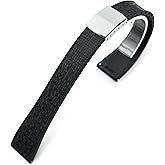MiLTAT Quick Release FKM29 Black FKM Rubber Watch Strap