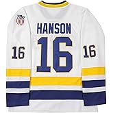 Youth Hanson Brothers Steve Charlestown Chiefs Slap Shot White Moive Hockey Jersey Stitched Letters and Numbers S-L