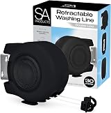 SA Products Wall Mounted Twin Cable Retractable Washing Line 30m External Indoor view 1