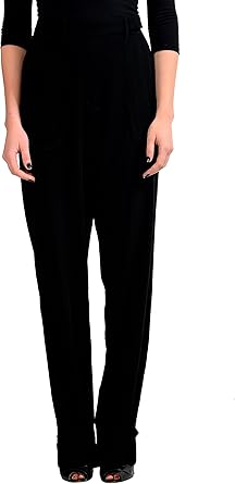 black casual pants women's