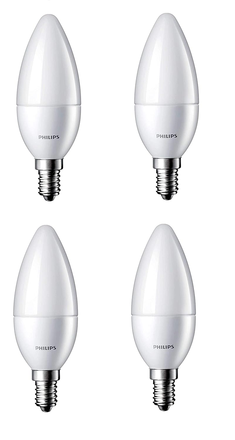 Buy PHILIPS 2.7W e14 LED Warm White Lamp, Pack of 4, (929001141723_4