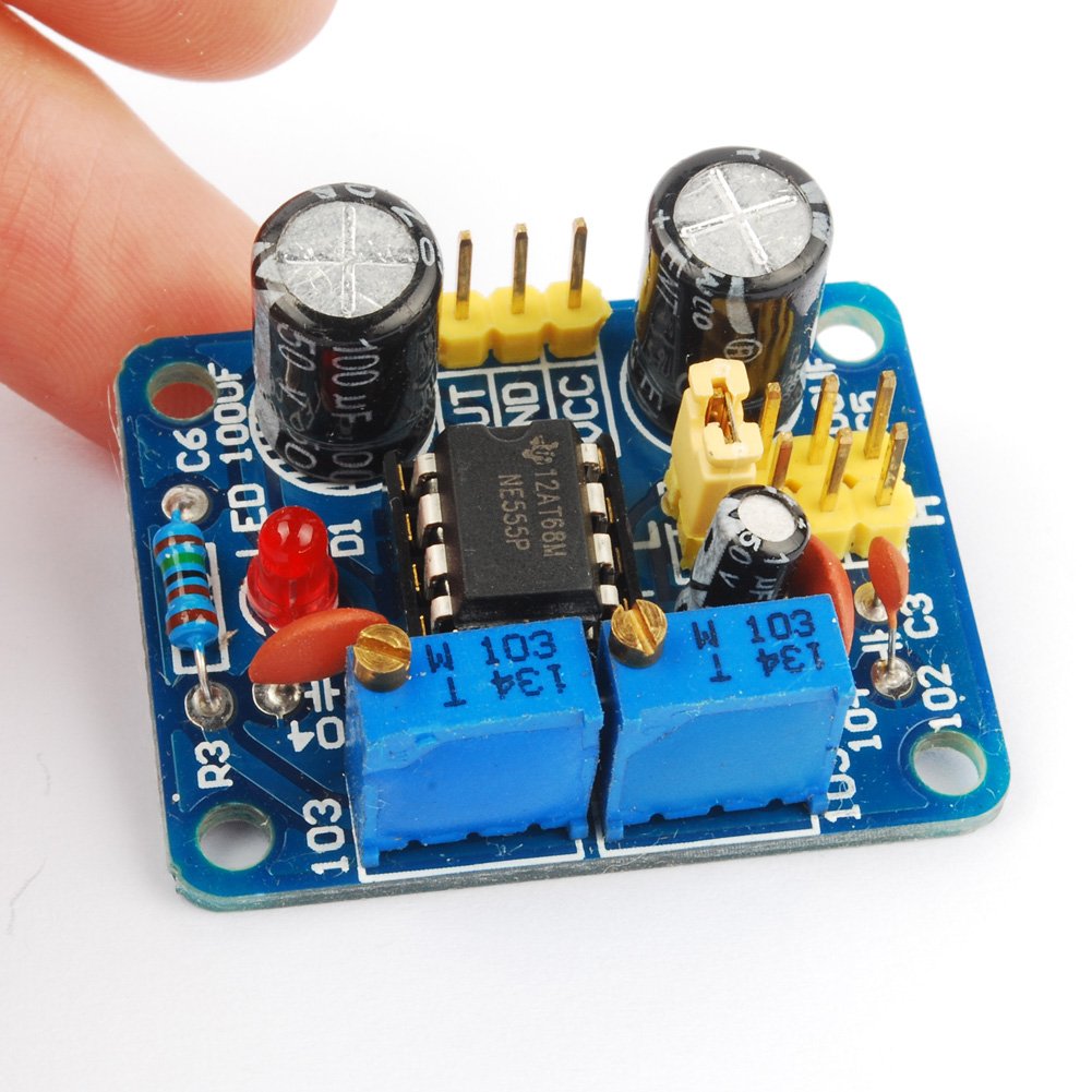 NE555 Signal Generator Square Wave Pulse Frequency Adjustable Module 1 ...