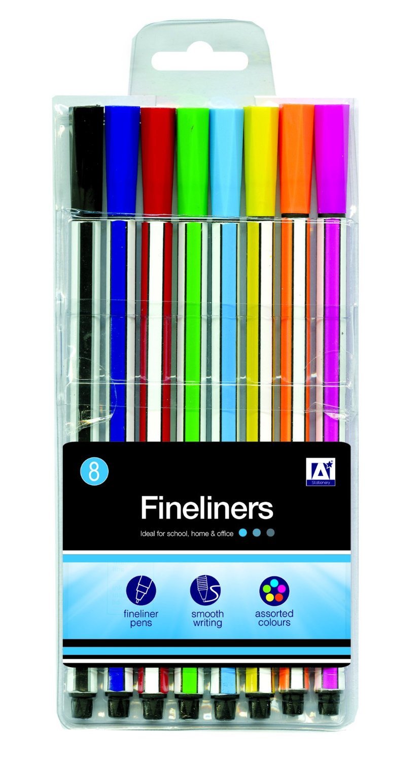 Anker International, Stationery, 8 Fineliners REFL