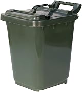 All-Green Kerbside Compost Caddy 23L with Locking Lid Green view 1