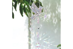 LOKOZ Mom Birthday Gifts from Daughter - Mom Gifts for Mother's Day Birthday - Hanging Sun Catchers Indoor Window Hummingbird Gift for Bird Lovers Mother Grandma Outdoor Garden Home Decor