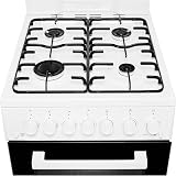 Beko KA52NEW Gas Cooker Eye Level Grill White 4 Burner 62L Oven view 3