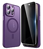 FATUOQIA Privacy Case for iPhone 15 Pro,Magnetic