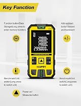 Olufey OLUFEY 120M Laser Distance Meter IP54 with LCD Backlit Bubble Levels view 2