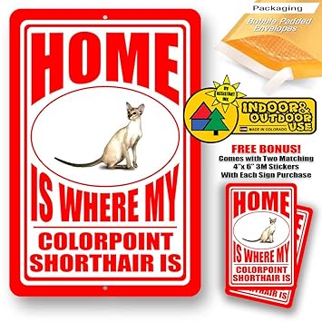 Amazon Com Home Is Where My Colorpoint Shorthair Cat Man Cave