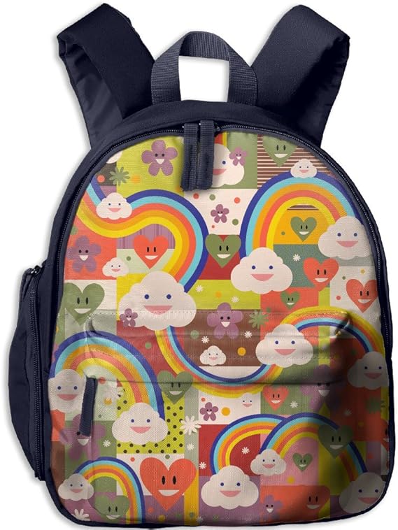 Amazon Co Jp 虹色のかわいいパターン ランドセル 17年モデル 男の子 女の子 入学式 バッグ 軽い 軽量 エレガント 服 ファッション小物