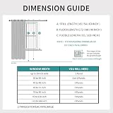 Joydeco Blackout Curtains 95 Inch 2 Panels Thermal Insulated Chocolate W52 x L95 view 7