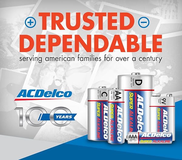 ACDELCO 48-COUNT DOUBLE AA BATTERIES, MAXIMUM POWER SUPER ALKALINE BATTERY, 10-YEAR SHELF LIFE, RECLOSABLE PACKAGING