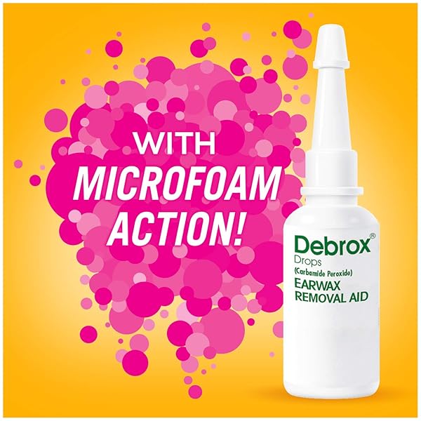 DEBROX EARWAX REMOVAL DROPS WITH GENTLE MICROFOAM CLEANSING ACTION, 0.5 FL OZ