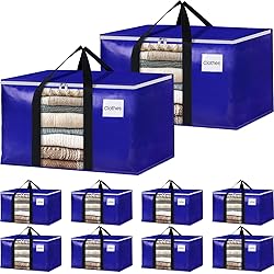 BlissTotes 10 Pack Moving Bags with Clear
