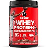 Whey Protein Powder | Six Star Whey Protein Plus | Whey Protein Isolate & Peptides | Lean Protein Powder for Muscle Gain | Mu