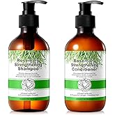Rosemary Mint Shampoo and Conditioner set Infused with Biotin Promotes Hair Growth & Scalp Health, Strengthen Weak and Brittle Hair for All Hair Types