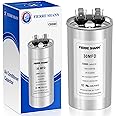 30 uF/MFD Capacitor for AC, 370 or 440 VAC CBB65 Dual Run Round Capacitors for AC Motor Run, Fan Start, Condenser Straight Cool, Heat Pump, Air Conditioner, and Pool Pump