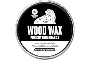 WALRUS OIL - Wood Wax, 3 oz Can, FDA Food-Safe, Cutting Board Wax and Board Cream