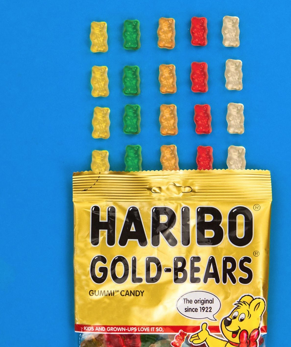 Haribo Gummi Candy, Goldbears, 5 oz Bags (Pack of 12) : Grocery & Gourmet Food