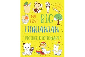 My First Big Lithuanian Picture Dictionary: Two in One: Dictionary and Coloring Book - Color and Learn the Words - Lithuanian