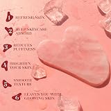 BAIMEI Gua Sha & Jade Roller Rose Quartz Facial Massager Gift Set view 3