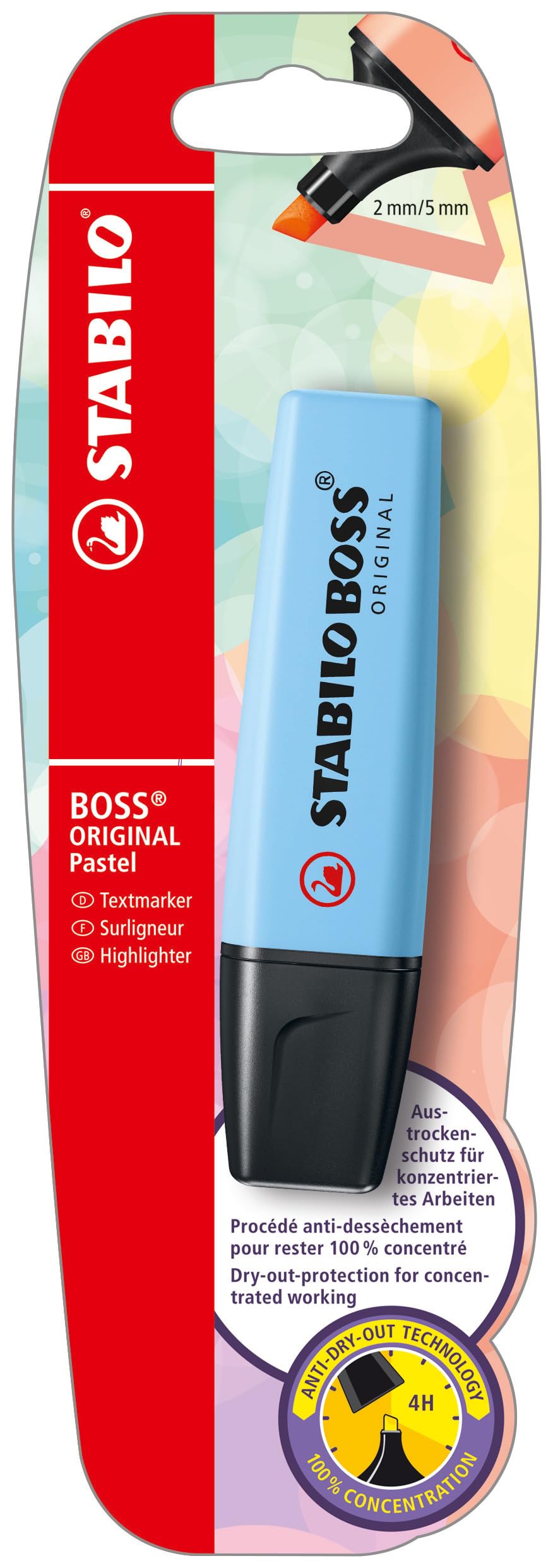 STABILO BOSS ORIGINAL Pastel - Highlighter - Pack of 1 - Breezy Blue