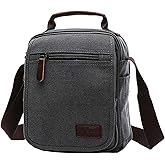 mygreen Small Canvas Crossbody Shoulder Bag Messenger Bag Work Bag | Work Bag