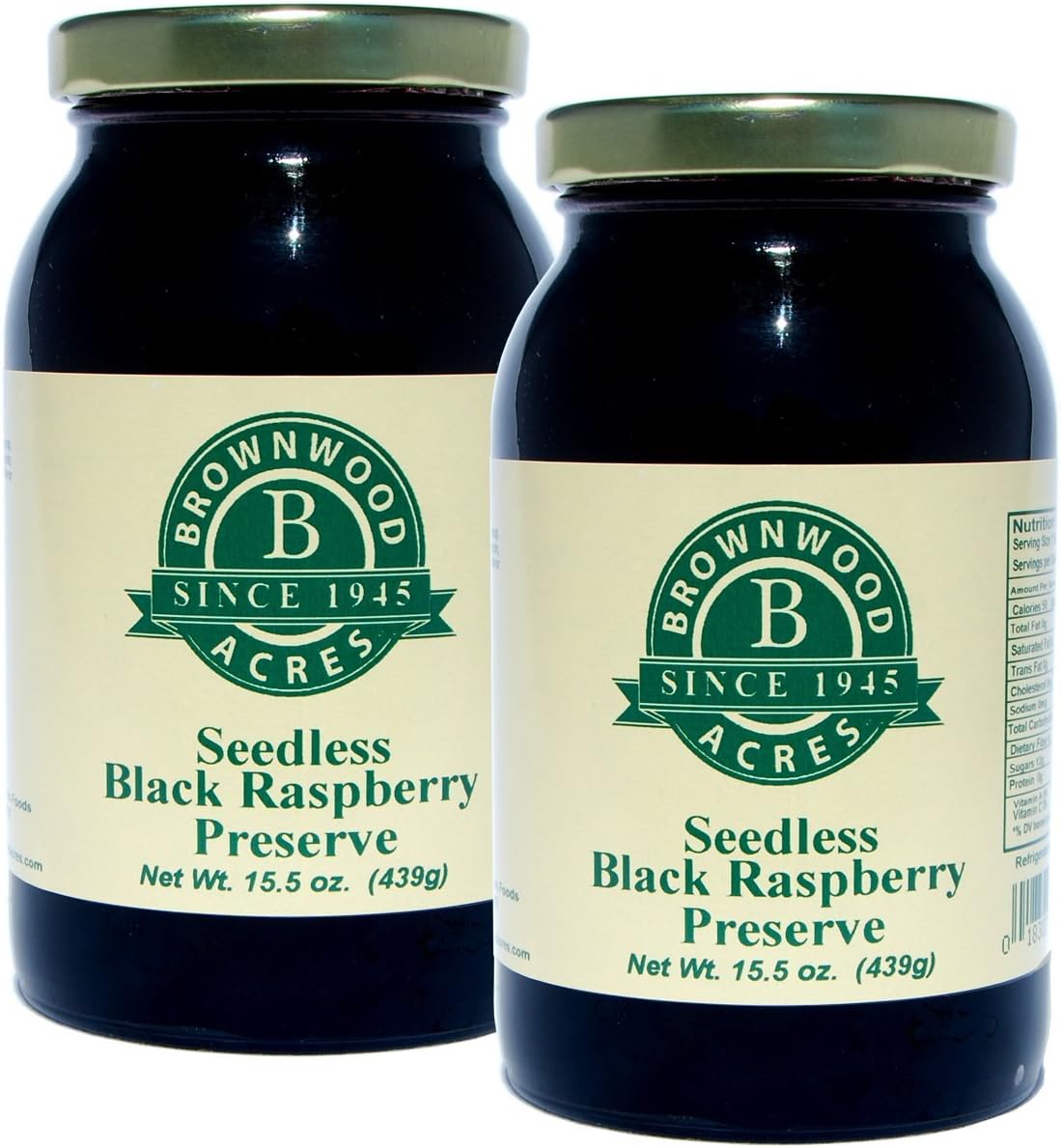Seedless Black Raspberry Preserve - 2 PACK - Shipping Included