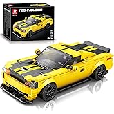Reobrix 796 Dodge SRT Building Blocks Set, 1:24 Scale Model Car Kit for Display and Collectible, Race Car Building Toy for Te