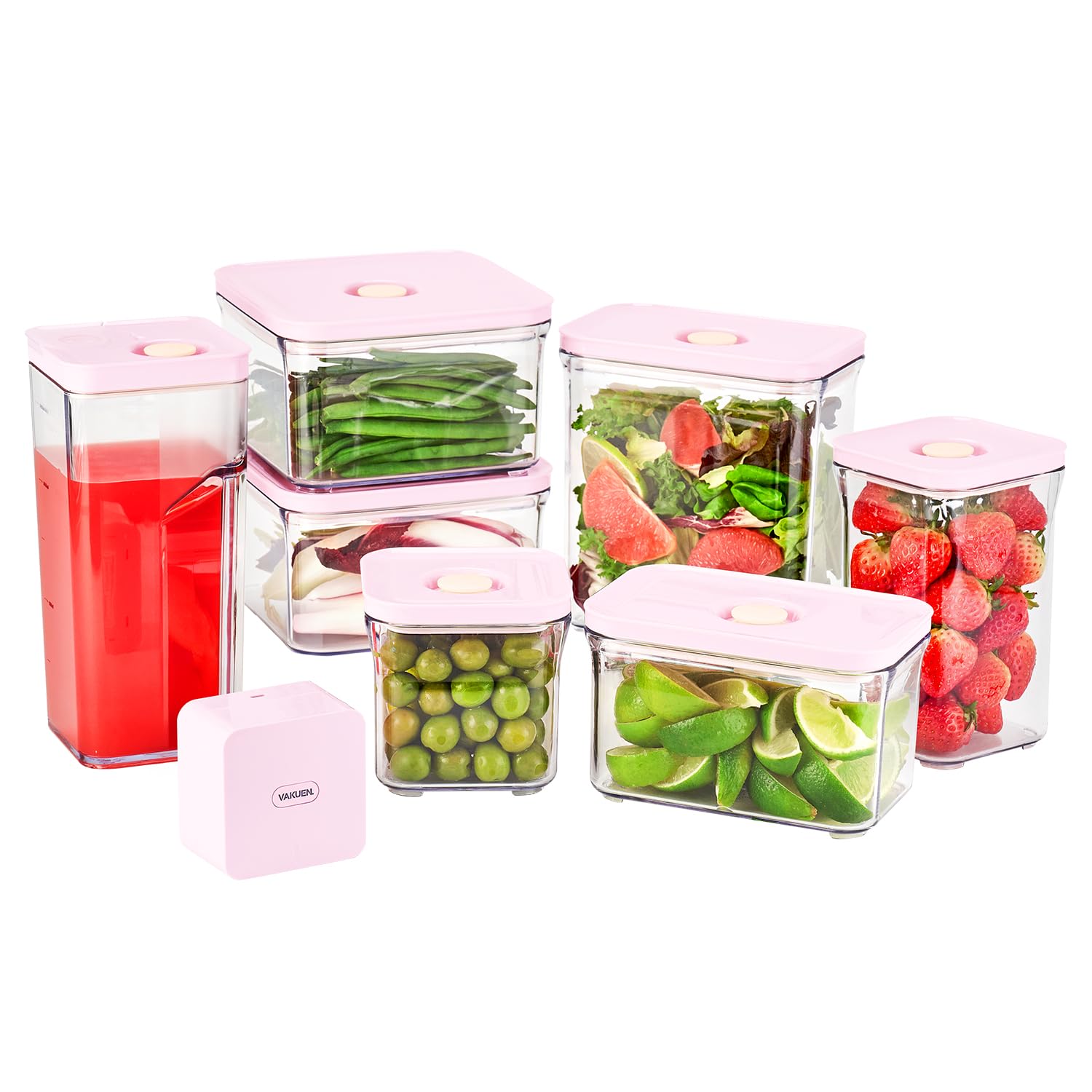 VAKUEN Premium Airtight Food Storage Containers ROSE 8P/SET, 6pcs ...