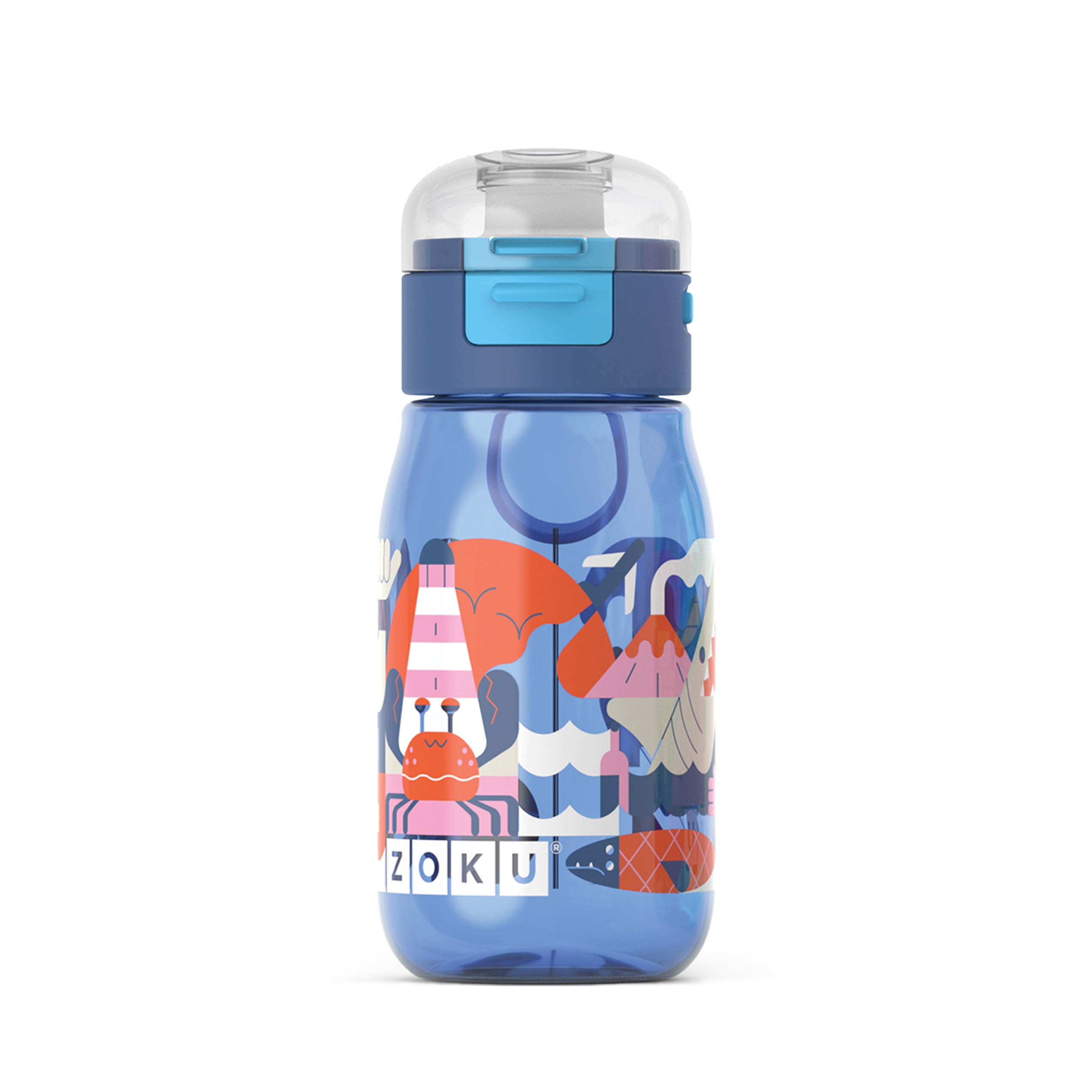 Zoku Drinks Bottle, Blue, 475 ml
