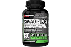 Savage PCT Recovery Capsules | Mens Health Support Capsules | Extra Strength Recovery Formula | Increased Liver Support | 60 
